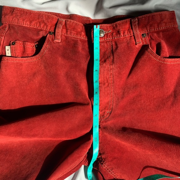 Vintage washable leather straight leg pants - Picture 6 of 9